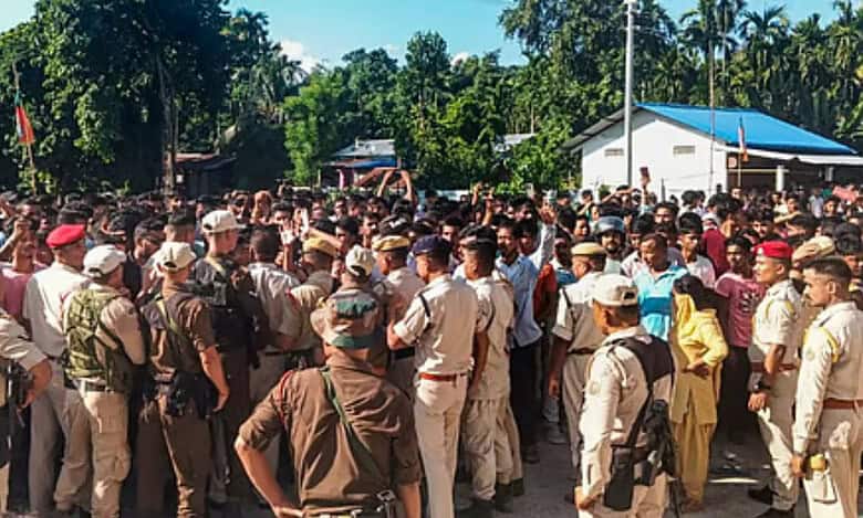 Zubeen death Protesters clash with police, set vehicles on fire outside prison