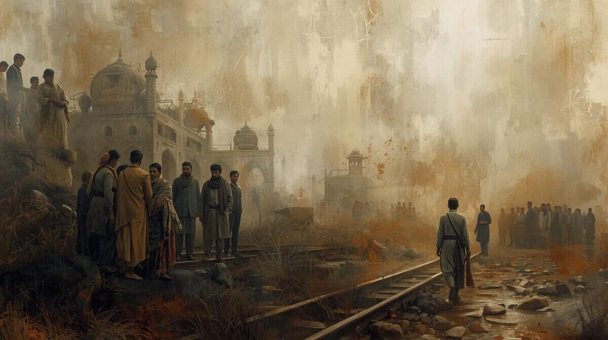 Urdu poetry lamenting social or political disturbances