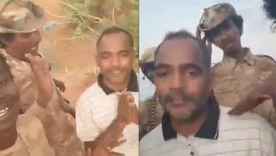 Indian national Adarsh Behera seen surrounded by RSF soldiers in Sudan, appearing to plead for help in a video.