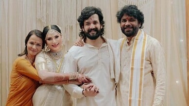 Amala Akkineni, Zainab, Akhil Akkineni and Nagarjuna