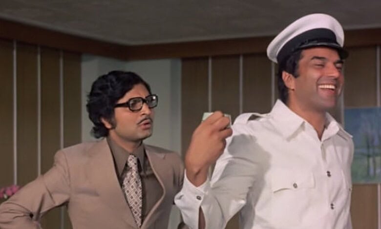 Asrani and Dharmendra