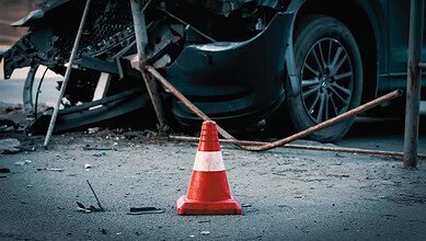 Representative image of a car accident