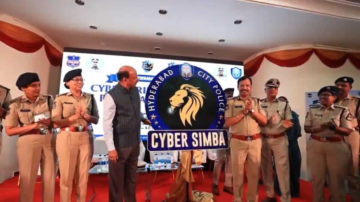 Hyderabad police unveils 'Cyber Simba' logo