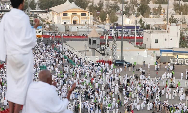 Haj pilgrims gather and pray on Mount Arafat during the annual pilgrimage in Saudi Arabia.