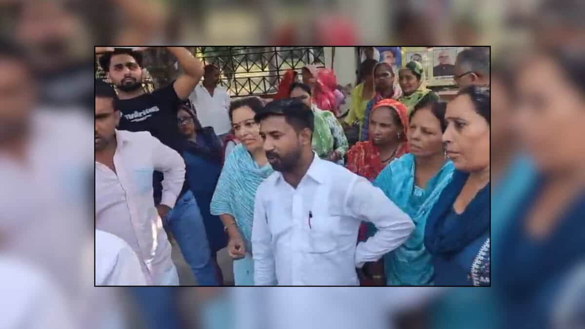 protests held at Maharshi Dayanand University after sanitation workers were told to prove their mestruation