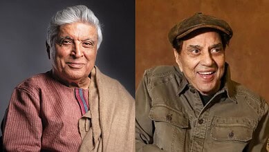 Javed Akhtar and Dharmendra