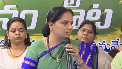 Telangana Jagruthi president K Kavitha