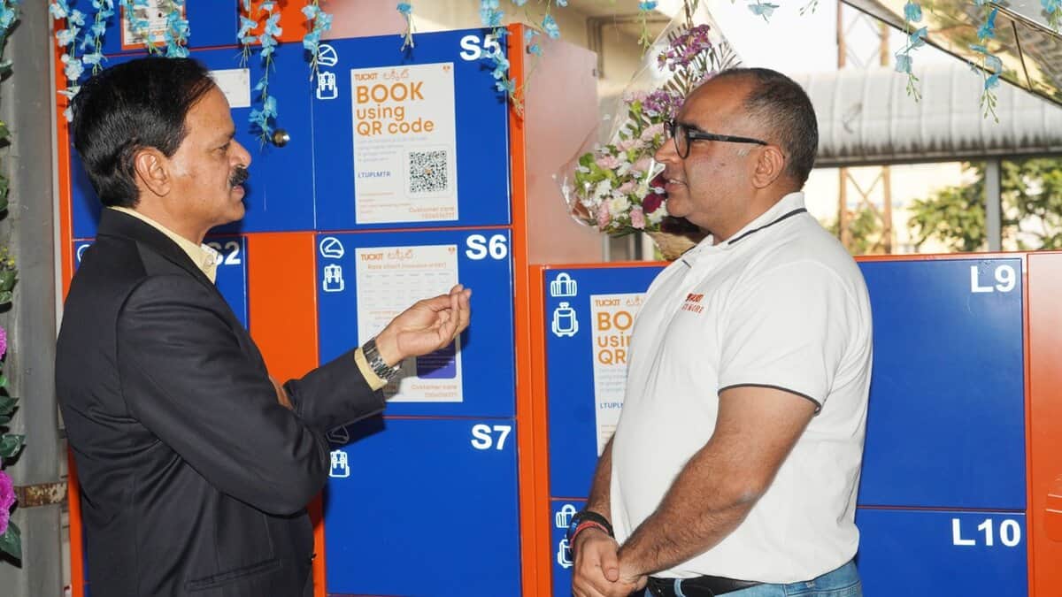 Lockers at Hyderabad metro
