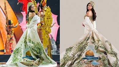 Nadeen Ayoub is the first-ever contestant representing Palestine at Miss Universe contest