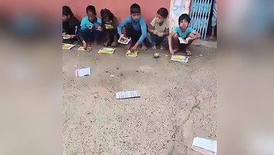 MP school gets steel plates after children seen eating on newspapers