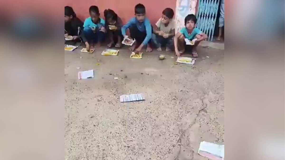 MP school gets steel plates after children seen eating on newspapers