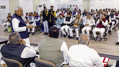 Nitish Kumar addresses JD(U) MLAs