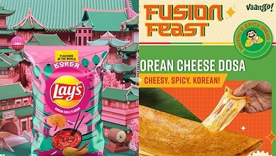 Korean chilli flavour Lay's and Korean cheese Dosa