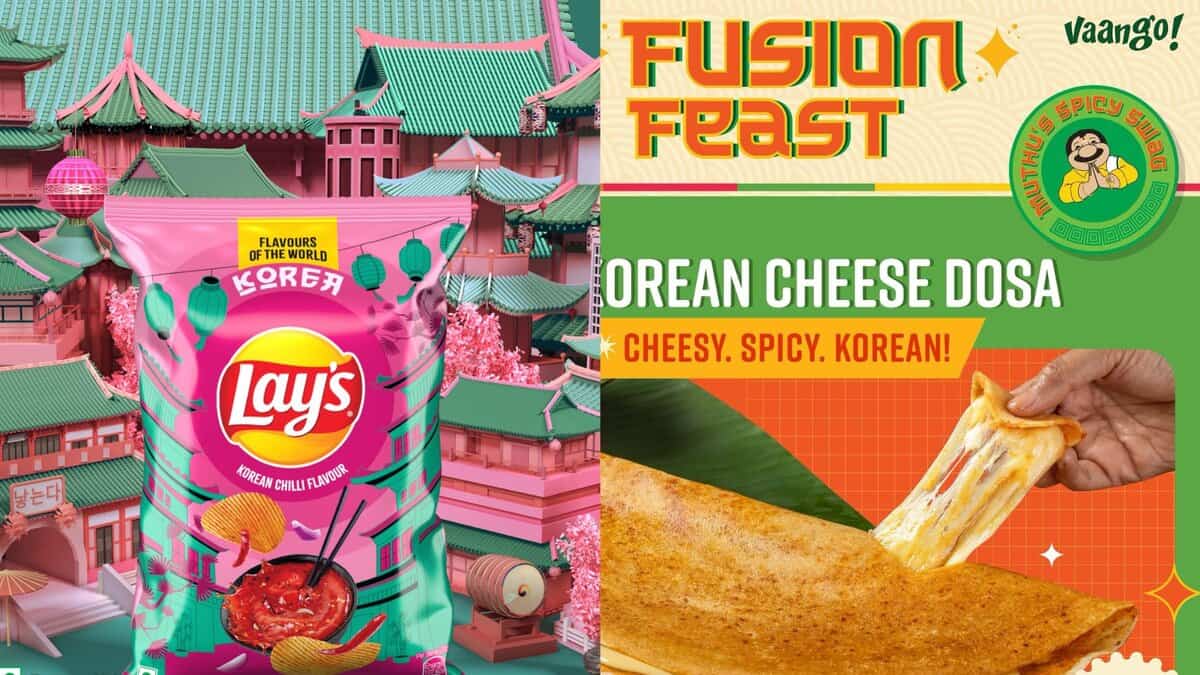 Korean chilli flavour Lay's and Korean cheese Dosa