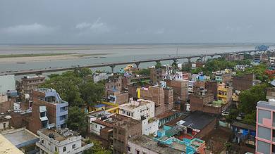 aerial view of Patna city, Bihar