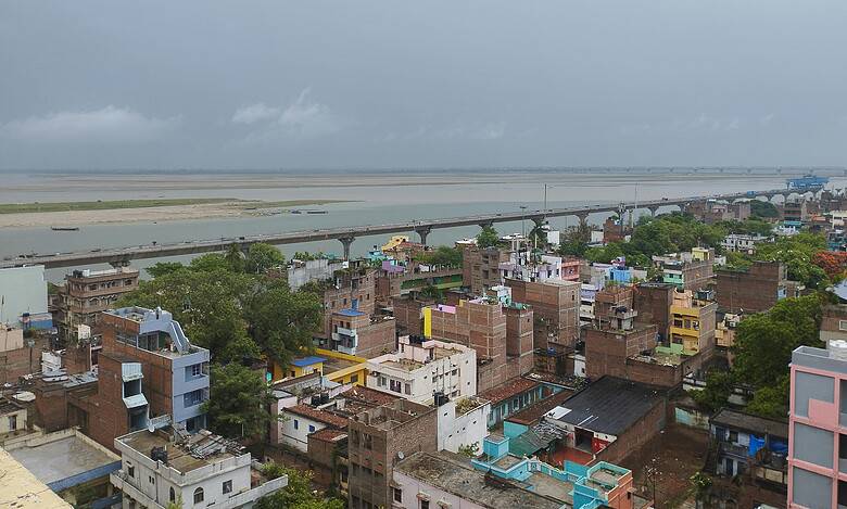 aerial view of Patna city, Bihar