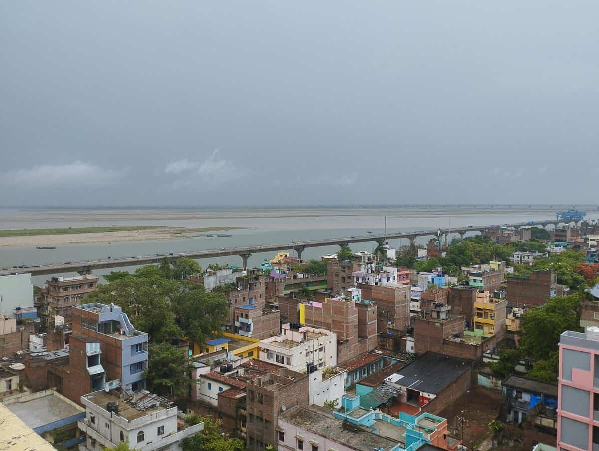 aerial view of Patna city, Bihar