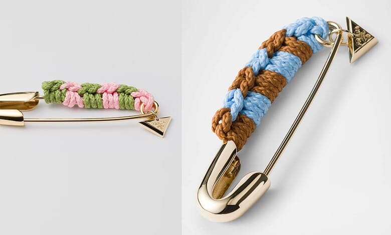 Prada safety pins
