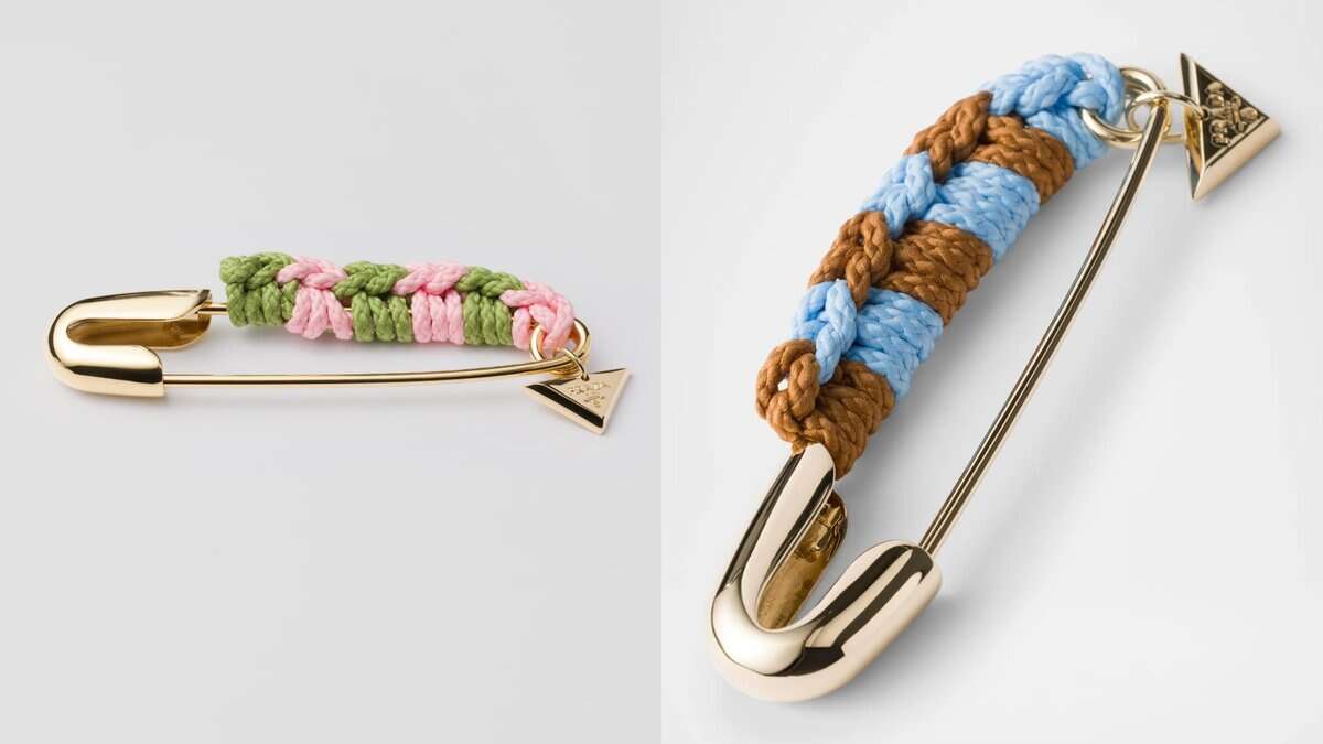 Prada safety pins