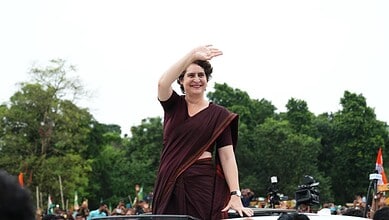 Priyanka Gandhi Vadra during her election campaign in Bihar
