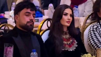 Rashid Khan with his second wife