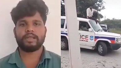 Ashok issues an apology for making reels on a police vehicle
