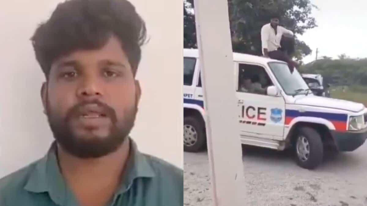 Ashok issues an apology for making reels on a police vehicle