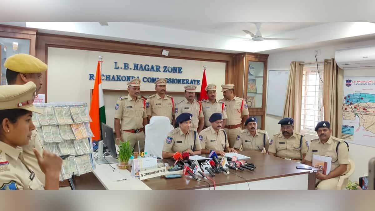 Three arrested by Rachakonda police for robbery at Brilliant Engineering College.