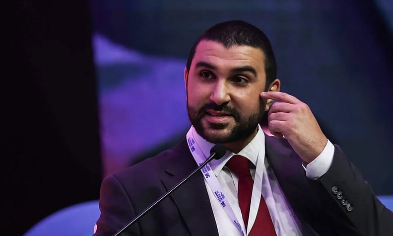 British journalist Sami Hamdi speaks during a panel discussion.
