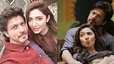 Shah Rukh Khan and Mahira Khan