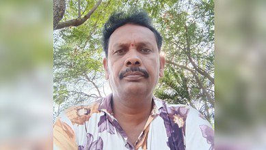 Suthari Dharmaiah, a Telangana worker who died in a road accident in Saudi Arabia.