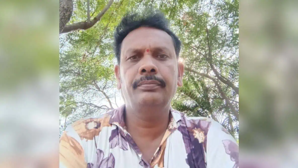Suthari Dharmaiah, a Telangana worker who died in a road accident in Saudi Arabia.