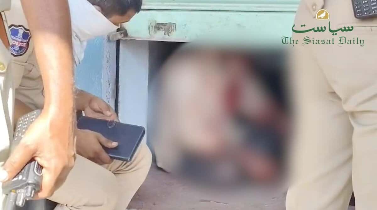 Nagesh sits inside the tea shop