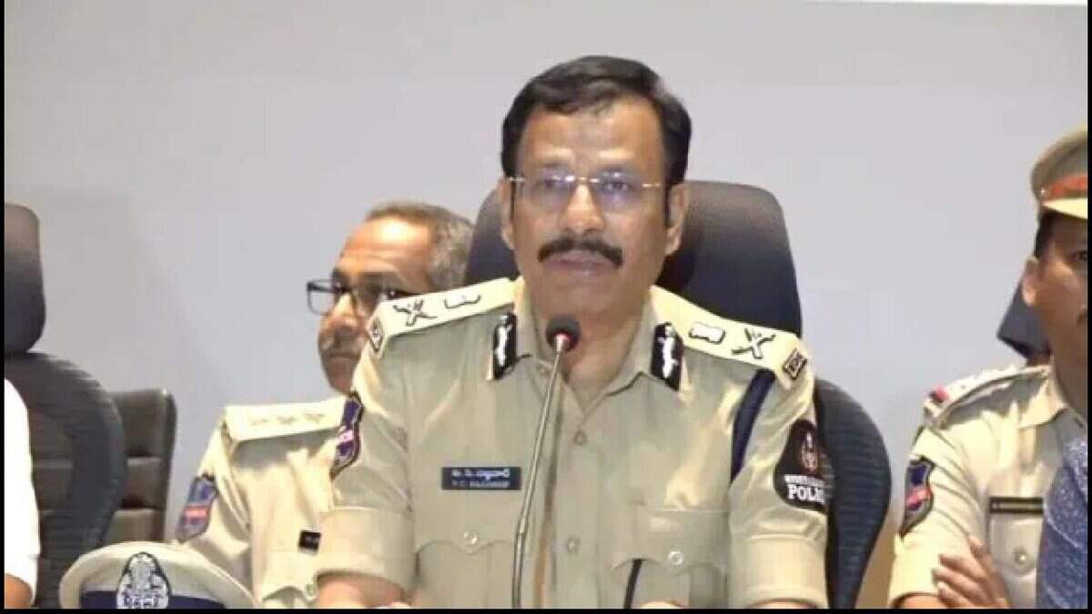 Hyderabad police commissioner VC Sajjanar
