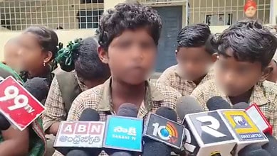 Andhra Dalit students and parents protest against teacher and headmaster for using casteist slurs and constant harassment