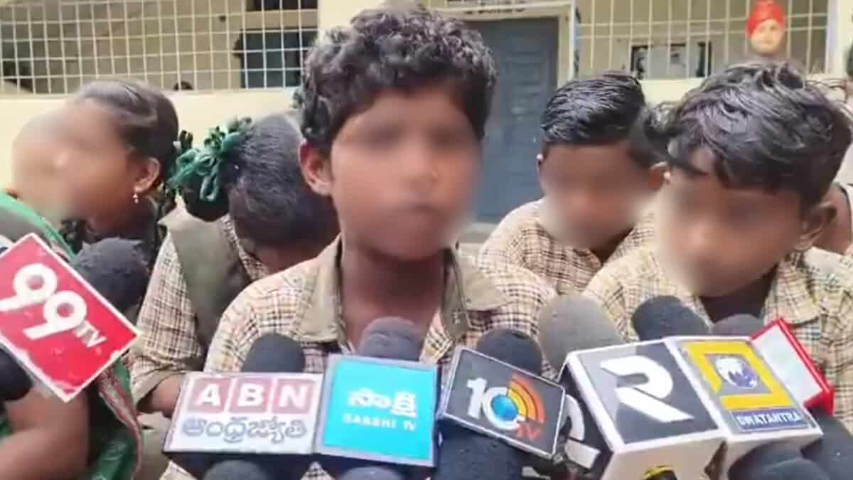 Andhra Dalit students and parents protest against teacher and headmaster for using casteist slurs and constant harassment