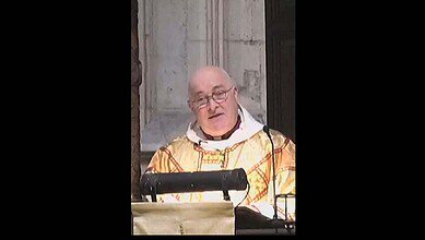 Archbishop of Church of England Stephen Cottrell delivers a sermon