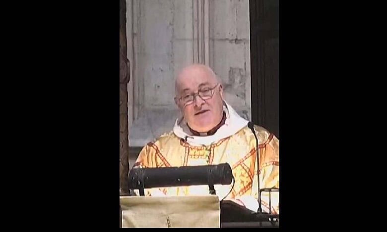 Archbishop of Church of England Stephen Cottrell delivers a sermon