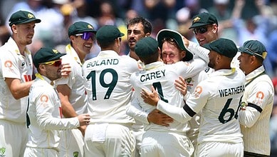Australian Team celebrating - X