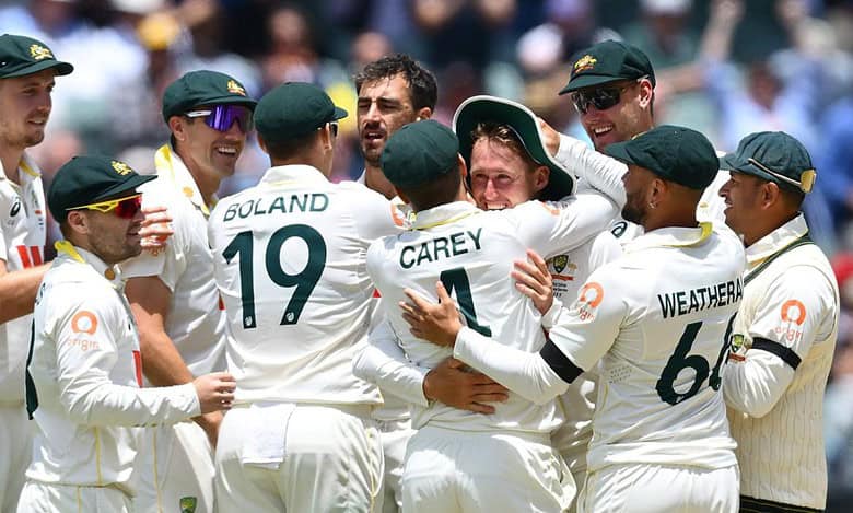 Australian Team celebrating - X
