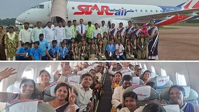 Berappa Andagi, headmaster of government school spends rs 5 lakh to give students their first flight experience