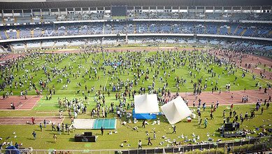 Fans vandalize stadium after failing to see even a glimpse of the GOAT Messi