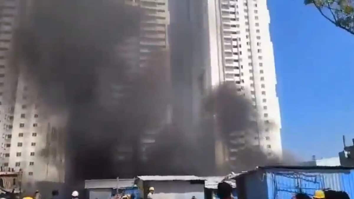 Fire at construction site in Chanda Nagar