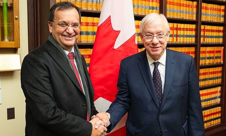 High Commissioner Dinesh K Patnaik met with the Speaker of the HoCS Francis Scarpaleggia