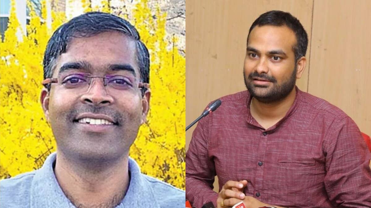 Senior IAS officers K Ilambarithi (left) RV Karnan (right)