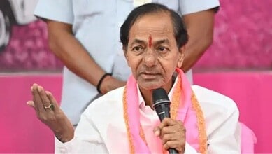 Former Telangana chief minister K. Chandrashekar Rao