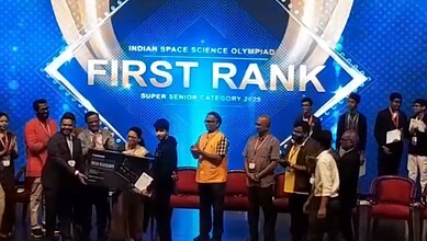 Celebrating Indian Space Science Olympiad winners with First Rank achievement in Super Senior Category 2023.