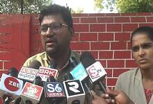 RTC driver Sudhakar addresses the media