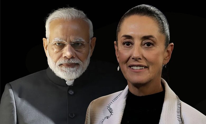 Mexico president Claudia Sheinbaum and Indian PM Narendra Modi