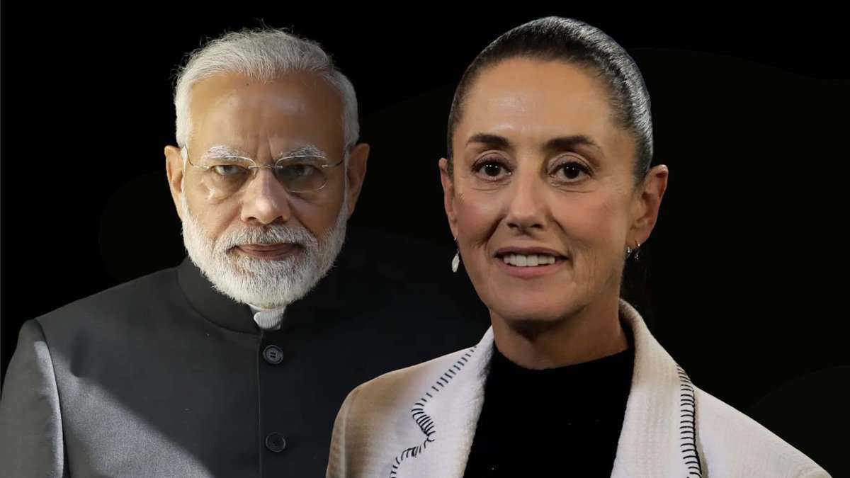 Mexico president Claudia Sheinbaum and Indian PM Narendra Modi